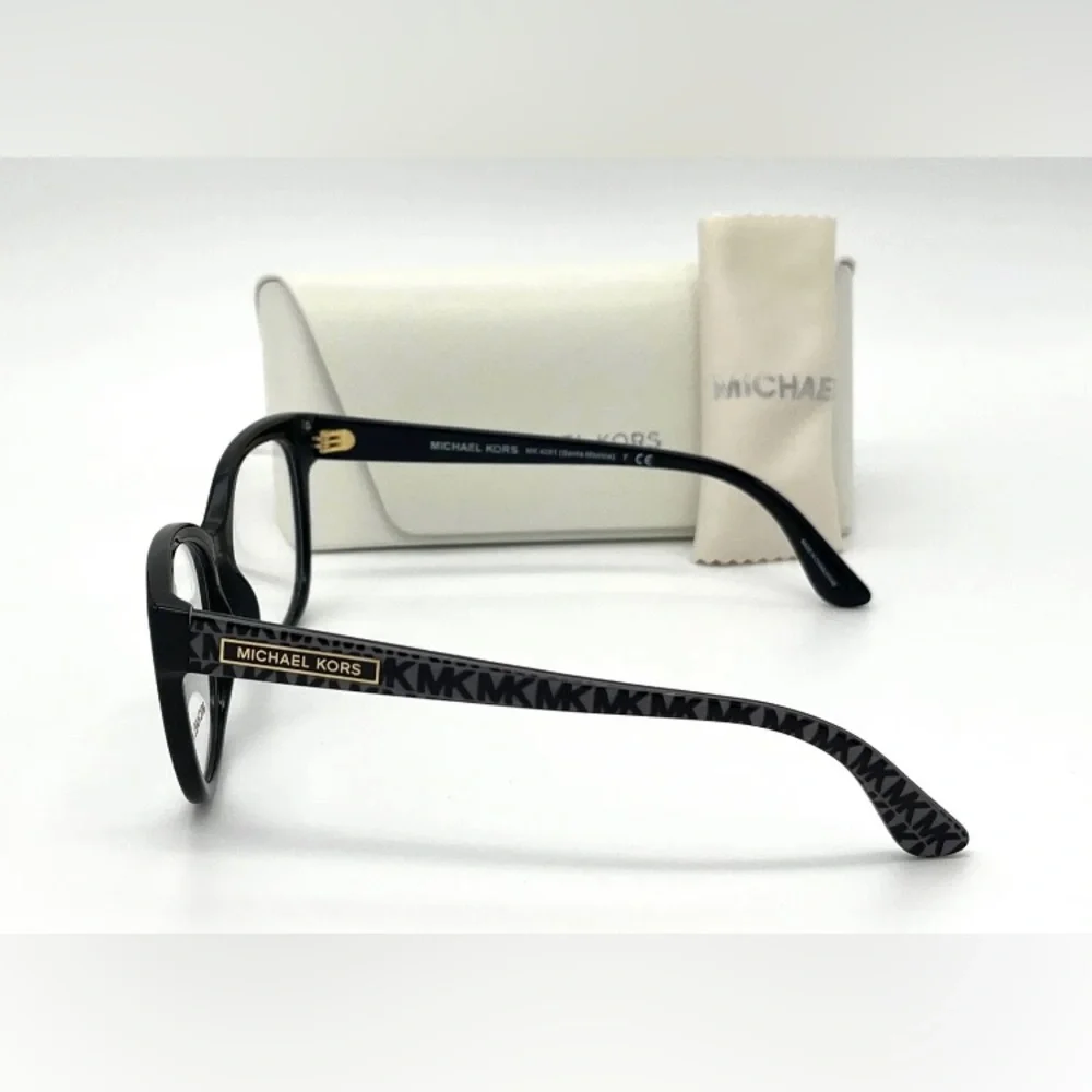 MICHAEL KORS MK4081 3005 Black / Demo Lenses 53mm Eyeglasses